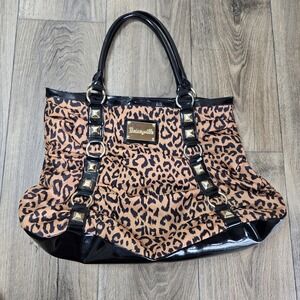 Betseyville Y2k‎ Animal Print Studded Large Travel Bag